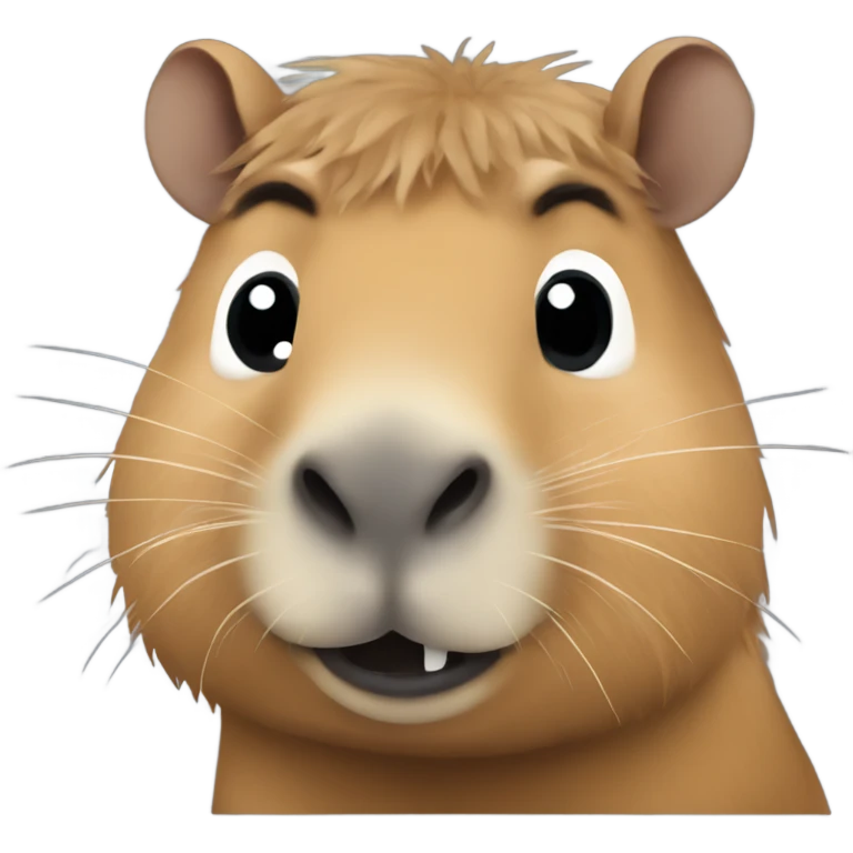 Touched capybara emoji