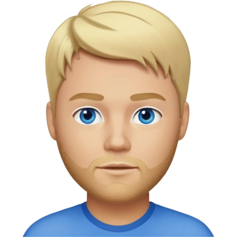 Brian McFadden blonde hair, blue eyes emoji