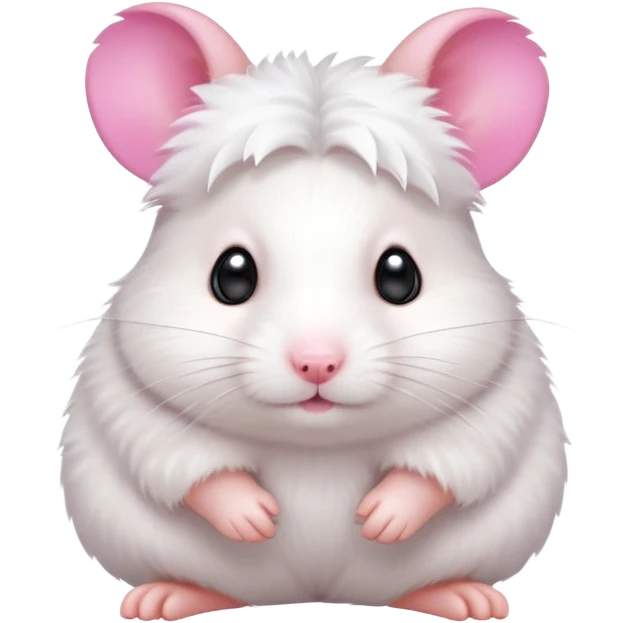 cute white hamster emoji