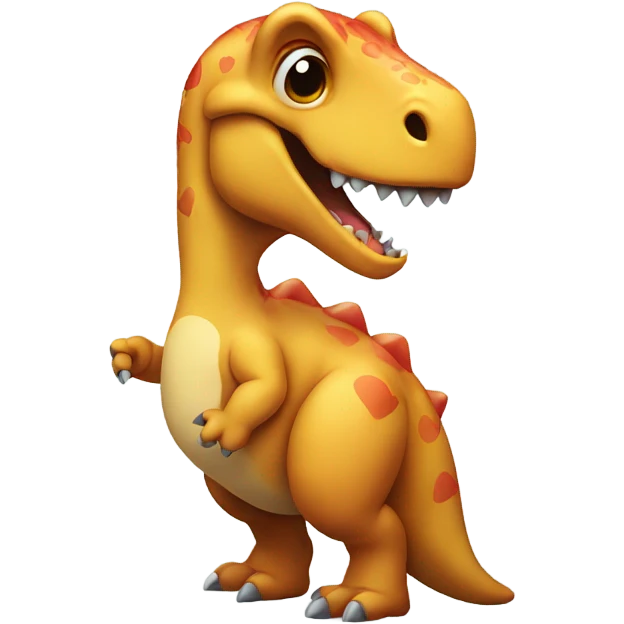 Dinosaur with a heart emoji