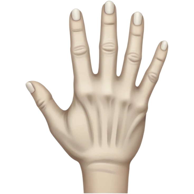 back of veiny fist rearview emoji