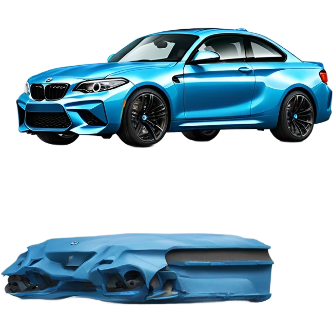 bmw m2 g87 blue emoji