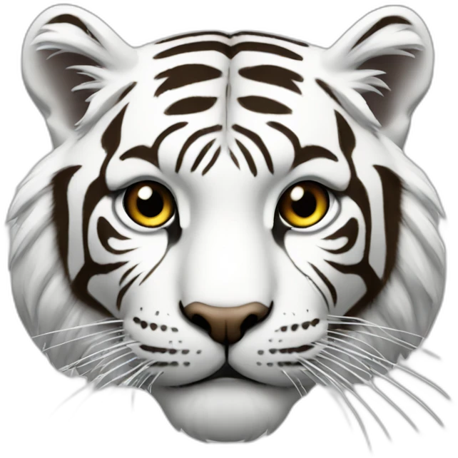Tiger-white emoji