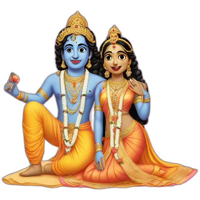RADHA KRISHNA  emoji