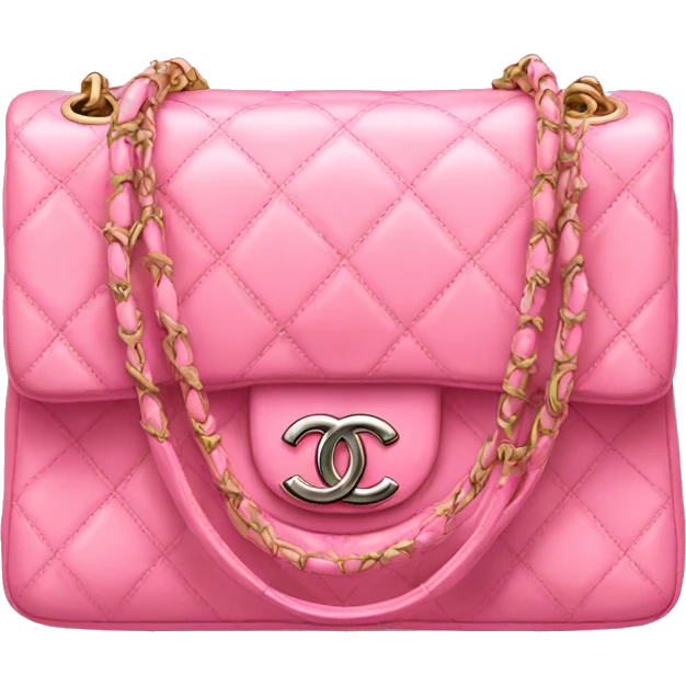 Pink Chanel handbag emoji