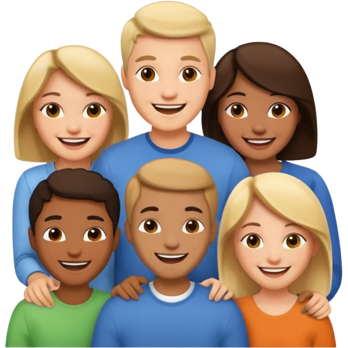 grupo de amigos generico emoji