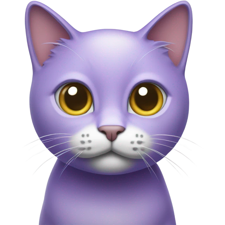 lavender cat emoji taking pictures emoji