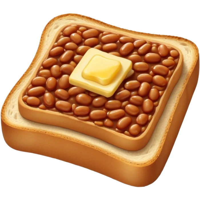 Baked beans on toast emoji