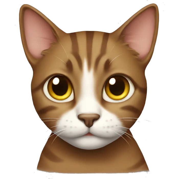 Cat brown emoji