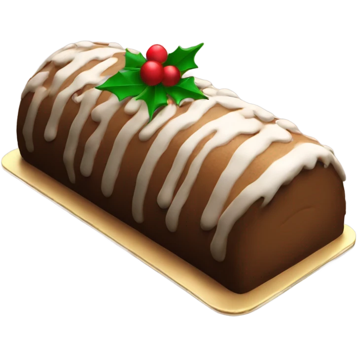 Buche de Noel cake emoji