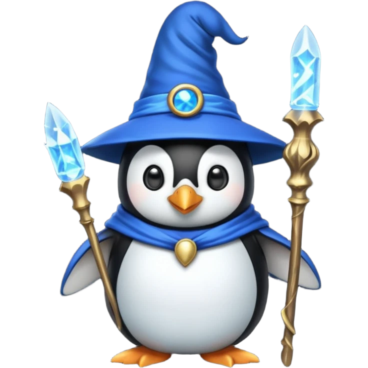 Penguin Wizard emoji
