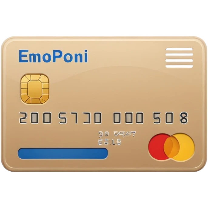 bank card beige emoji