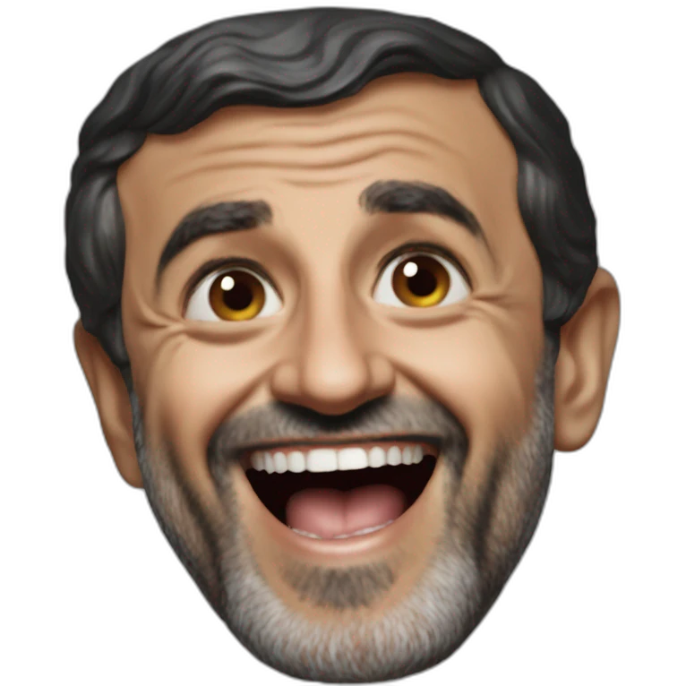 Ahmadinejad laughing emoji