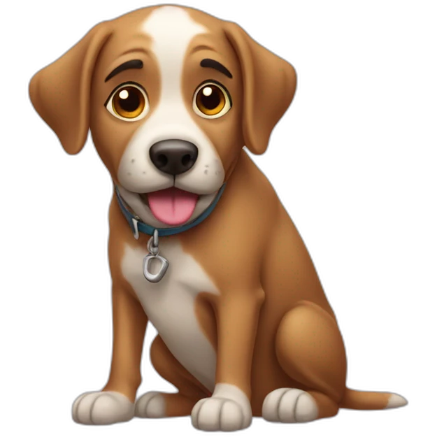 Tramp dog emoji