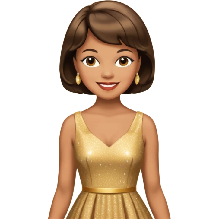Florence Ballard gold dress emoji