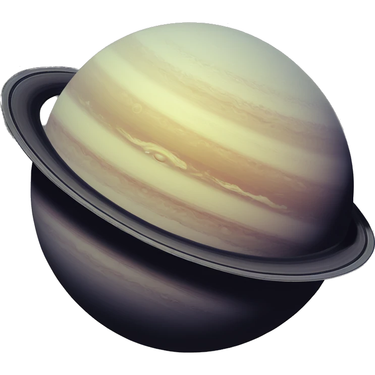 The planet Saturn in 1958 emoji