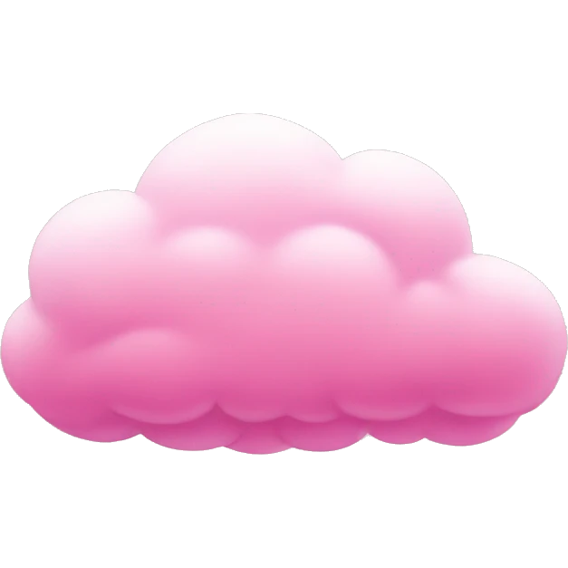 Pink cloud emoji
