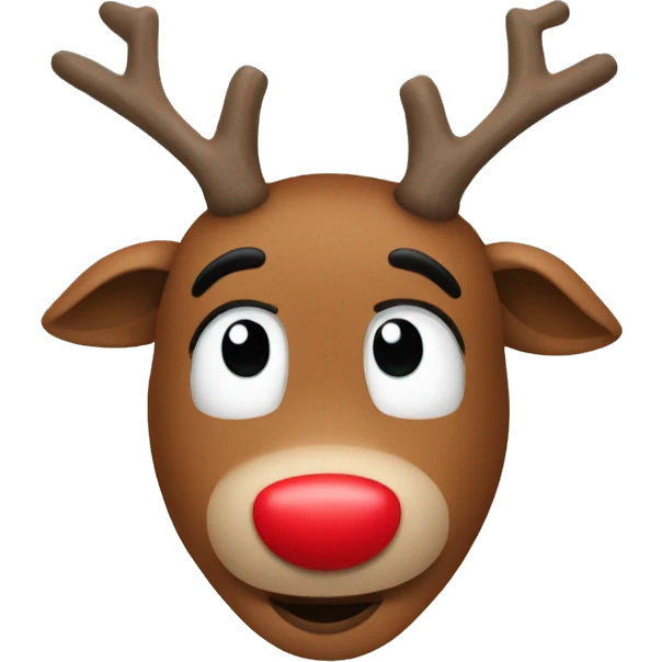 Rudolph the red nose reindeer  emoji