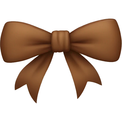 Brown bow emoji