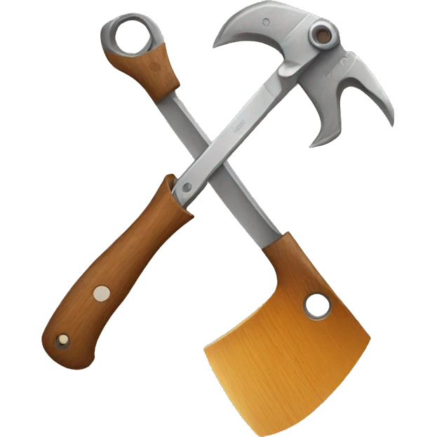 Axe and scissors emoji