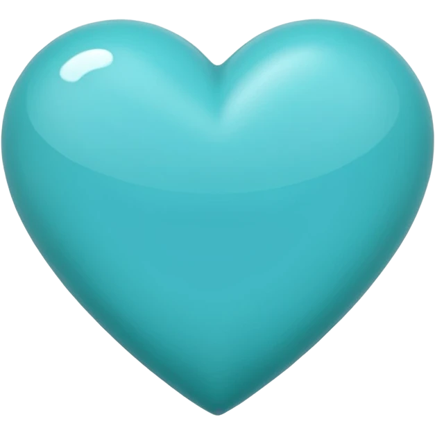 Turquoise heart  emoji