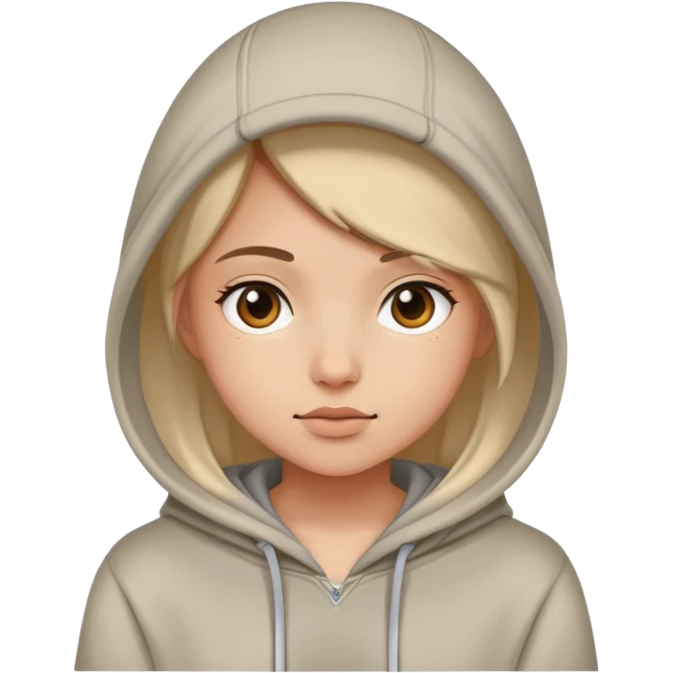 girl wearing hoodie emoji