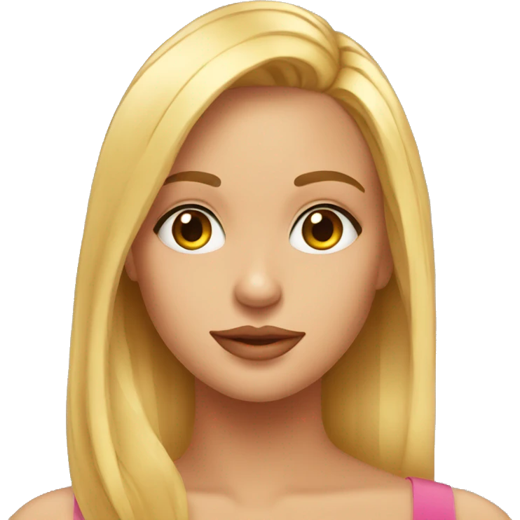 Chica rubia con ojos de corazón  emoji