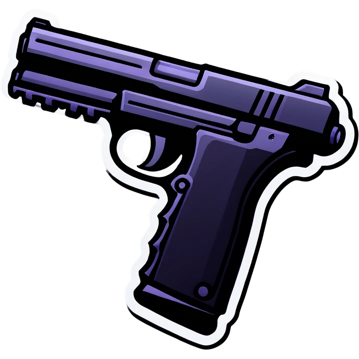 Black gun emoji