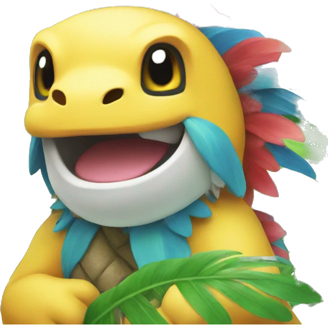 Colorful tropical Pokémon  emoji