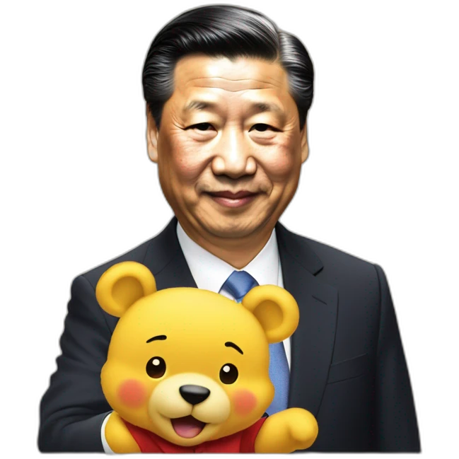xi jinping winning the pooh emoji
