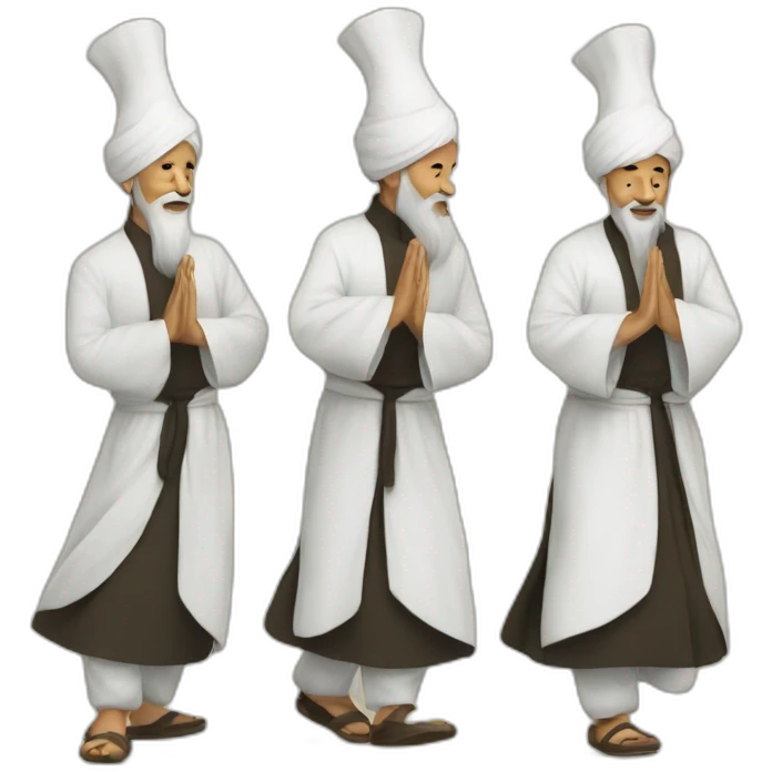 3 sufi Dervishes emoji