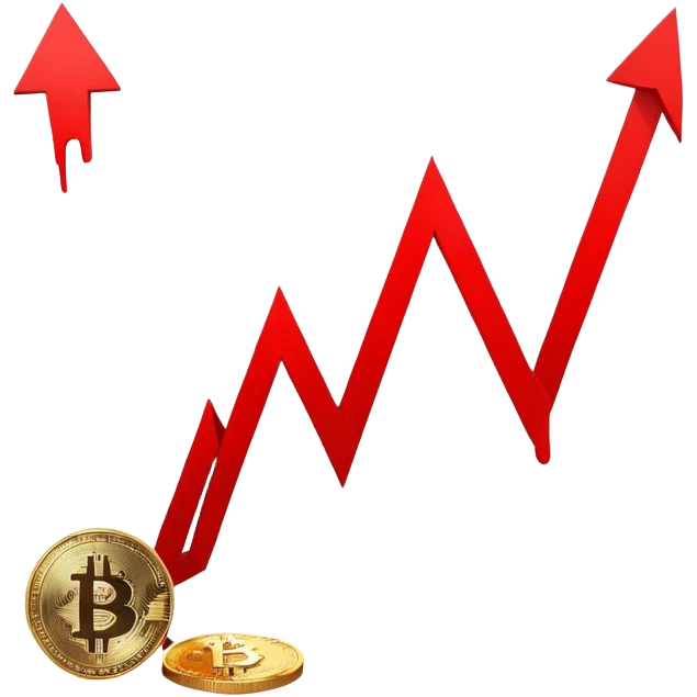 crashing bitcoin emoji