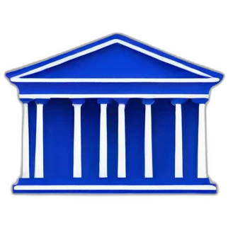 a capital greek letter royal blue cursive emoji