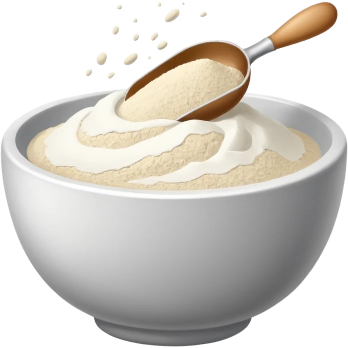 Flour on the bowl emoji