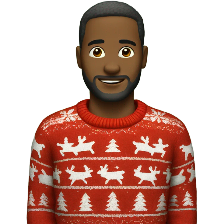 Red Christmas sweater emoji