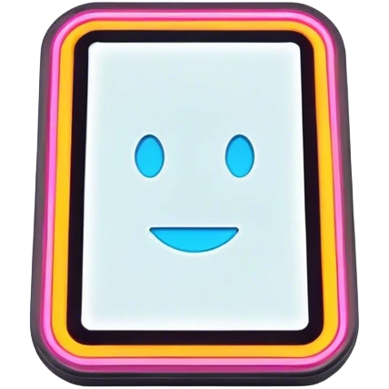Neon outline sinboard emoji