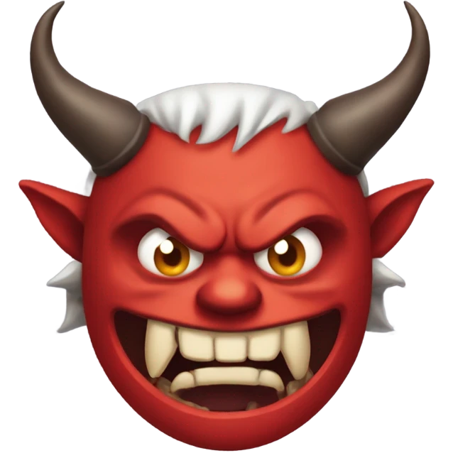 Devil face with tongue out emoji