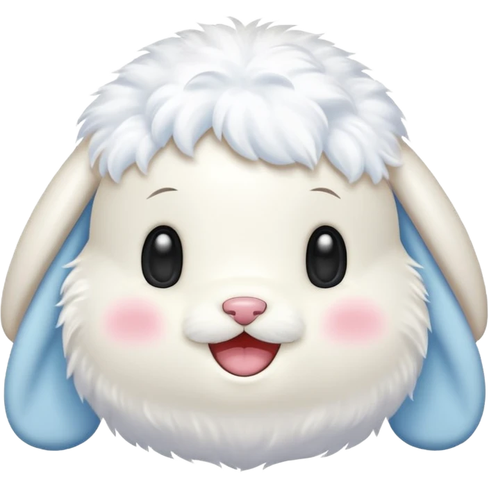 Generate me a cinnamorol emoji and Make it look like her  emoji