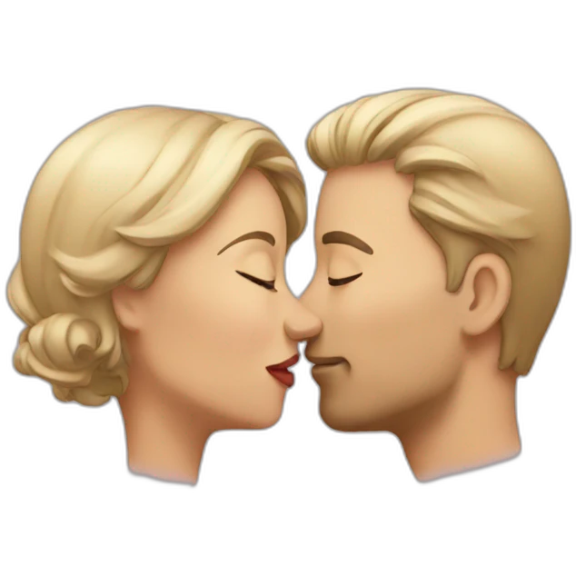 Couple kissing emoji