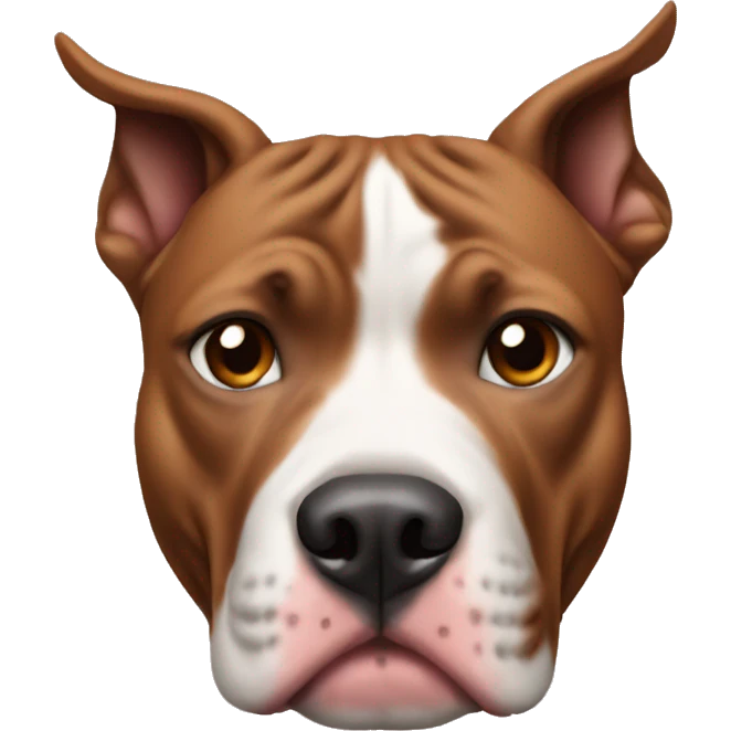 Pitbull cropped ears emoji