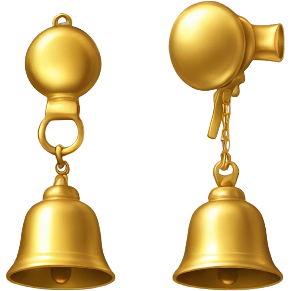 Gold bell emoji