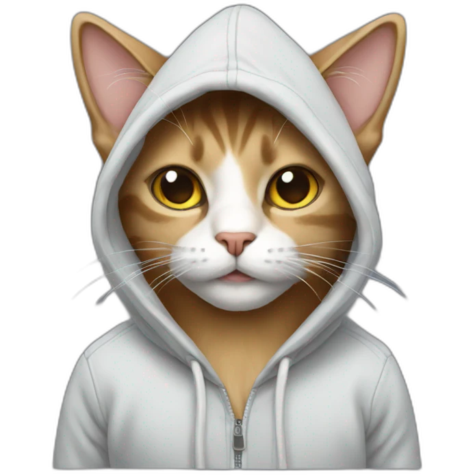 cat with hoodie emoji