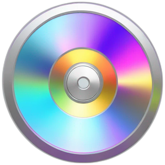 Diamond colored cd emoji
