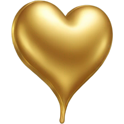 gold heart emoji