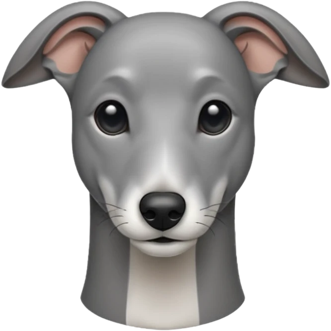 Greyhound front facing emoji