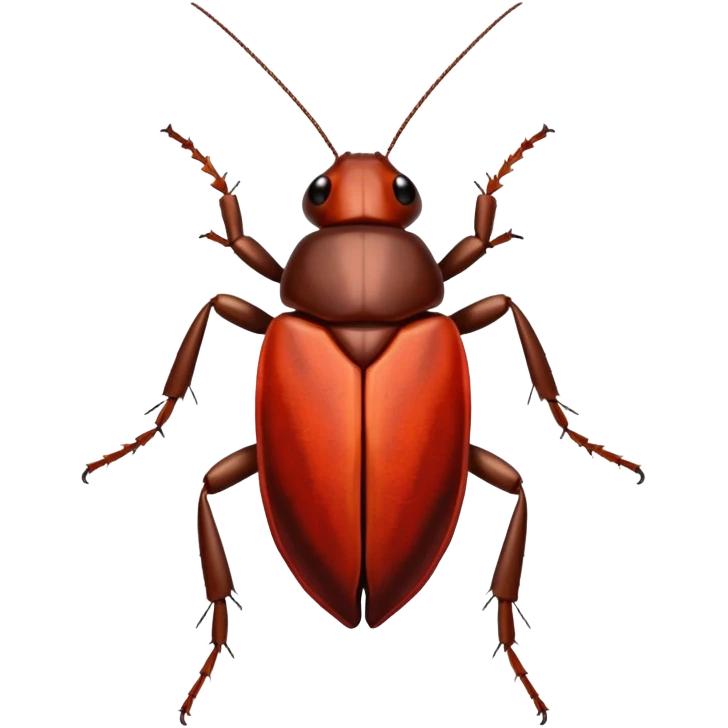 cockroach with "RED" written on its back emoji