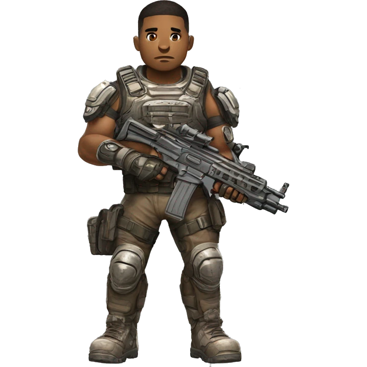 Soldier from video game “gears of war” emoji
