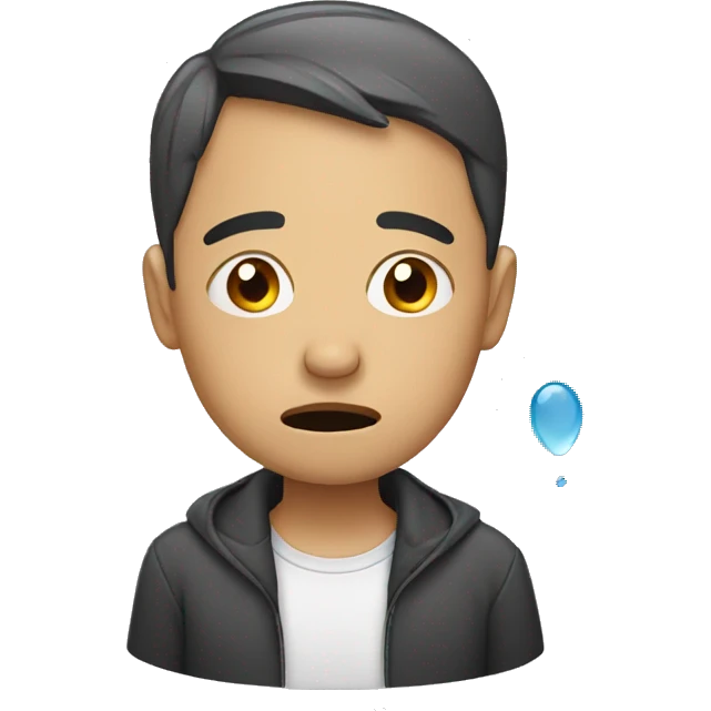 person crying with tears emoji