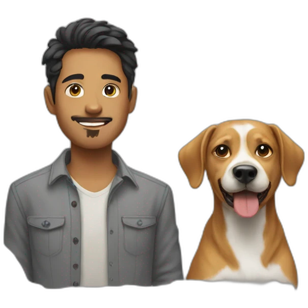 izwan and dog emoji