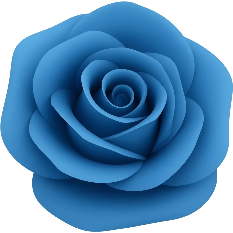 rosa come questa ma blu 🌹 emoji